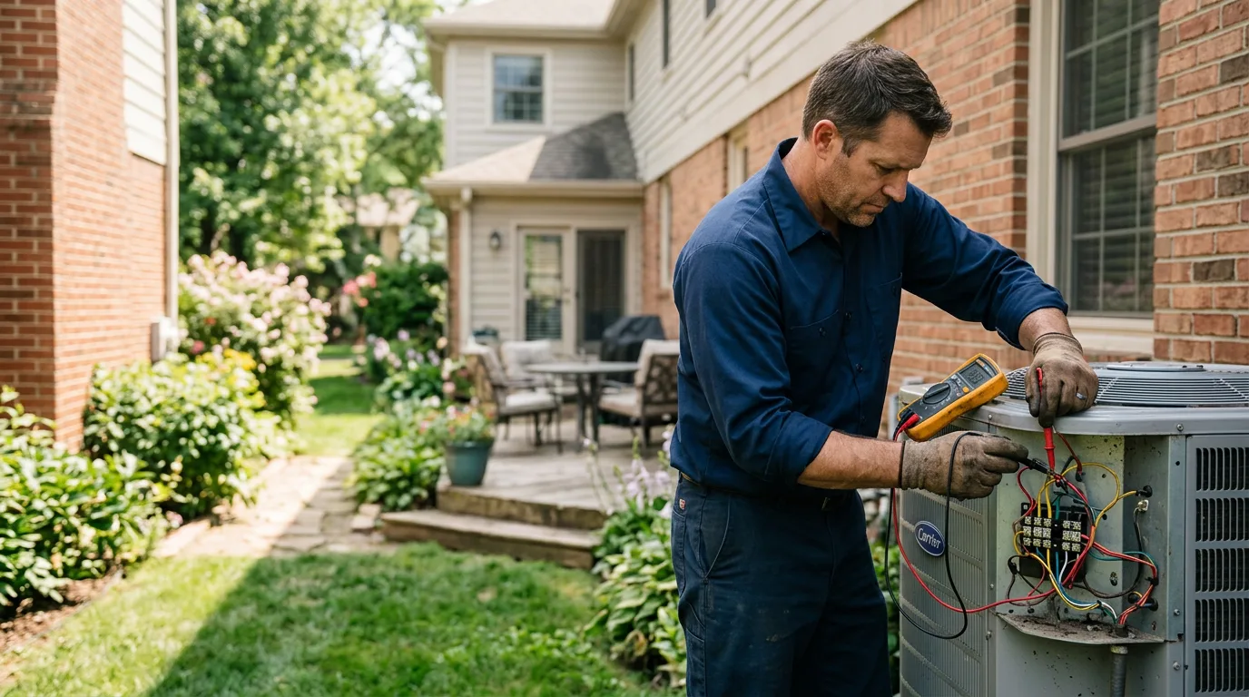 HVAC technician working near Morrison, TN
